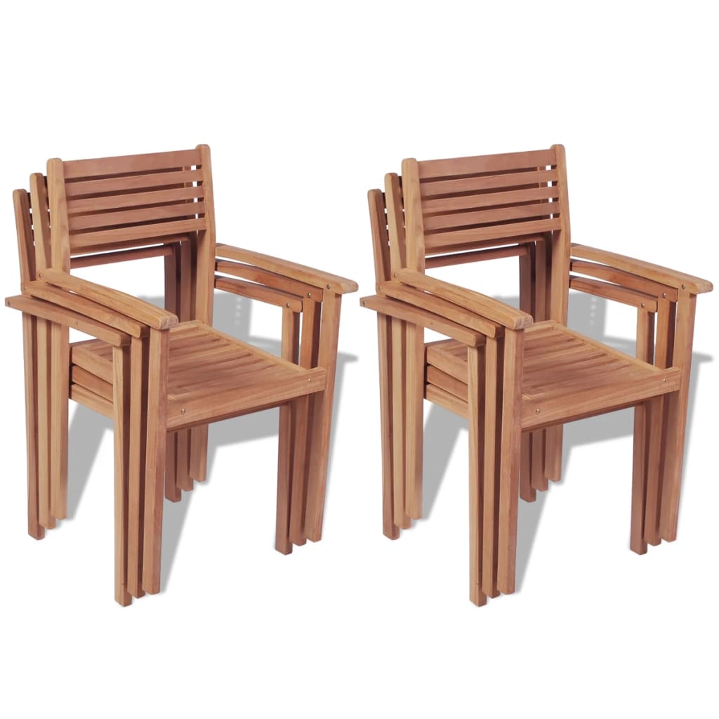 Set da Pranzo da Giardino 7 pz in Legno Massello di Teak - homemem39