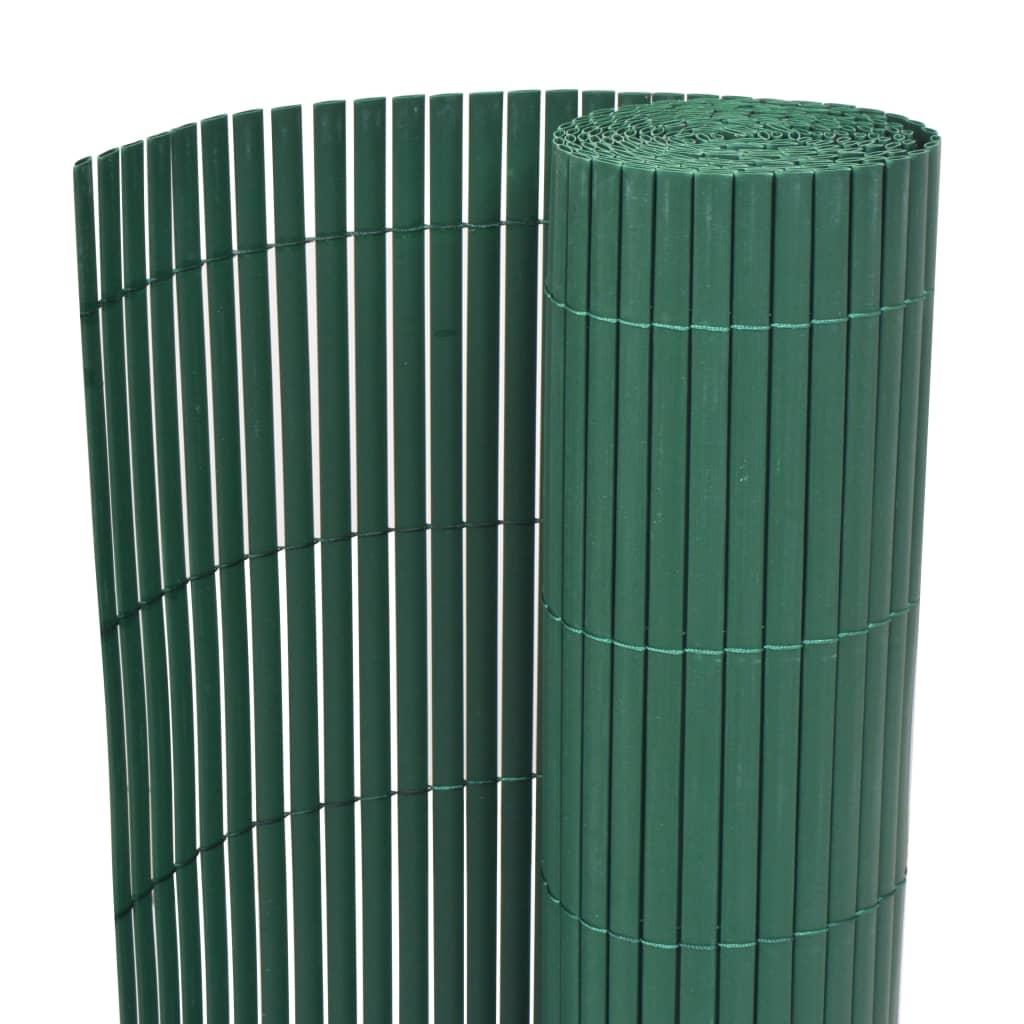 Recinzione da Giardino a Doppio Lato in PVC 90x300 cm Verde - homemem39