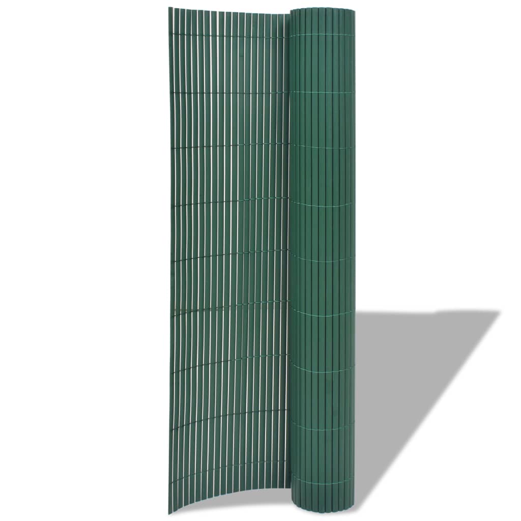 Recinzione da Giardino a Doppio Lato in PVC 90x300 cm Verde - homemem39