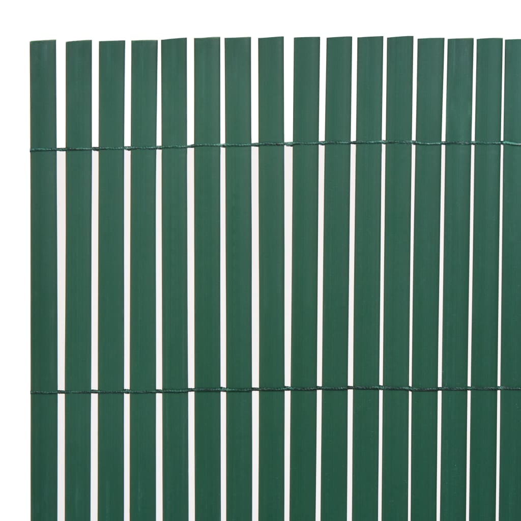 Recinzione da Giardino a Doppio Lato in PVC 90x300 cm Verde - homemem39