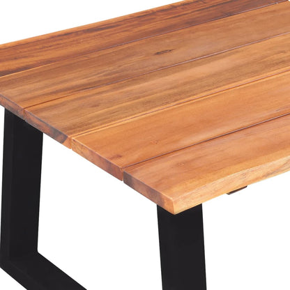 Tavolino da Caffè in Legno Massello di Acacia 110x60x40 cm - homemem39