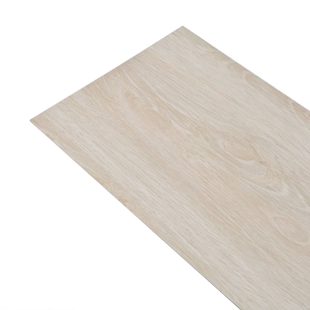 Listoni Pavimenti Non Autoadesivi PVC 5,26m² 2mm Rovere Bianco - homemem39