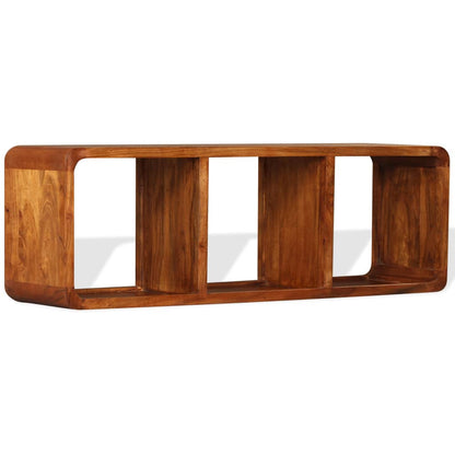 Mobile TV in Legno Massello con Finitura Miele 120x30x40 cm - homemem39