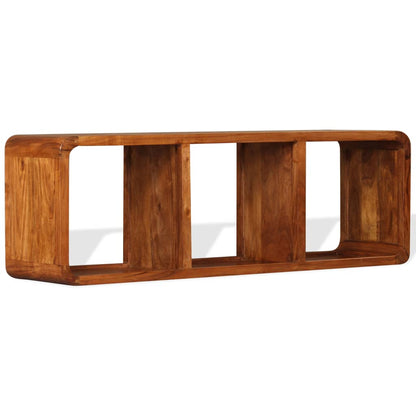 Mobile TV in Legno Massello con Finitura Miele 120x30x40 cm - homemem39