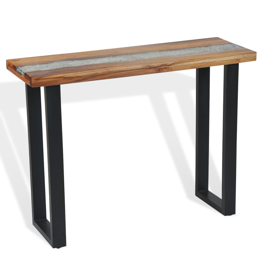 Tavolo Consolle in Teak 100x35x75 cm - homemem39