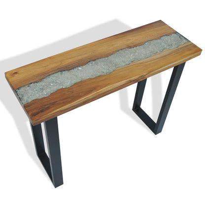 Tavolo Consolle in Teak 100x35x75 cm - homemem39