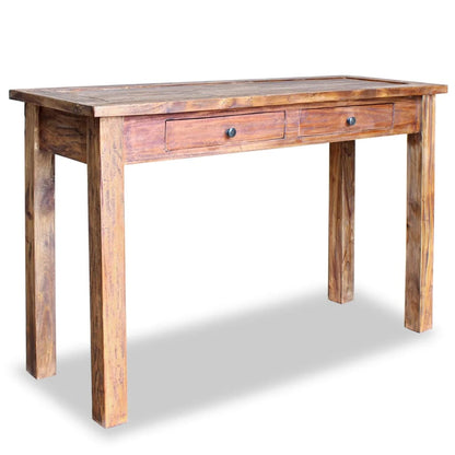 Tavolo Consolle in Legno Massello Recuperato 123x42x75 cm - homemem39