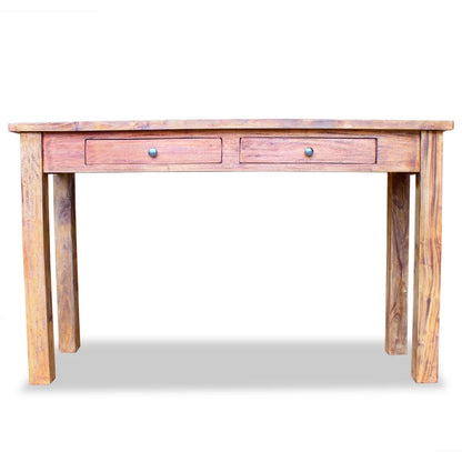 Tavolo Consolle in Legno Massello Recuperato 123x42x75 cm - homemem39