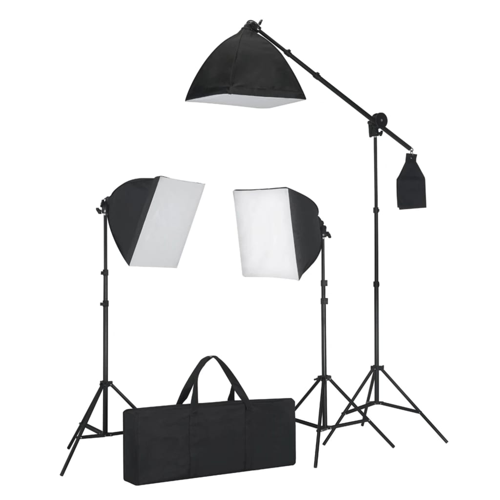 Kit Studio Fotografico con Tavolo Fotografico Luci e Sfondi - homemem39