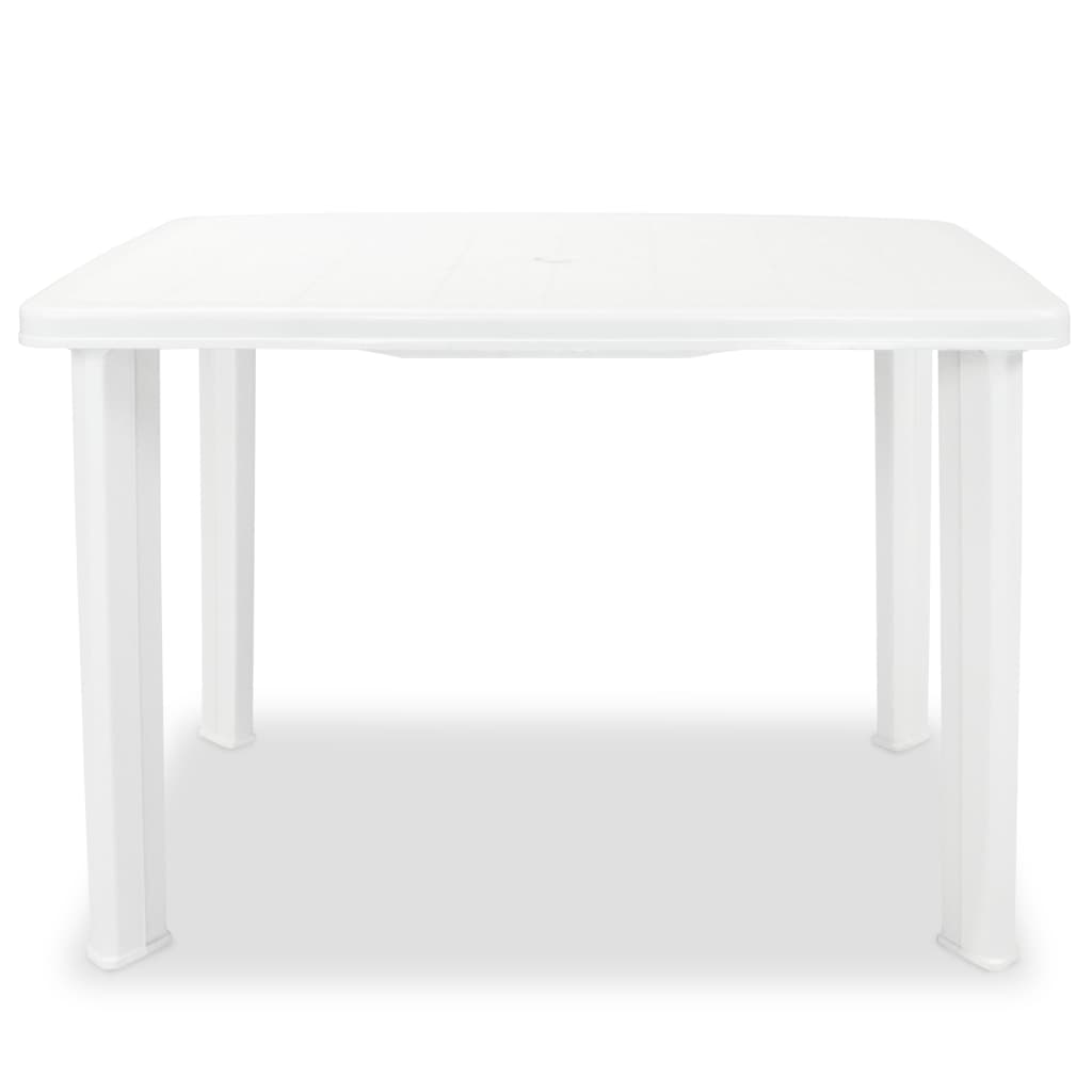Tavolo da Giardino Bianco 101x68x72 cm in Plastica - homemem39