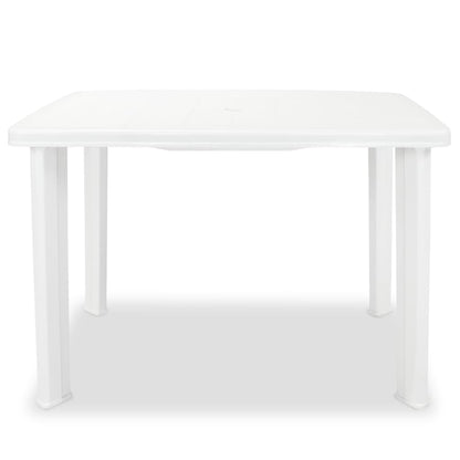 Tavolo da Giardino Bianco 101x68x72 cm in Plastica - homemem39