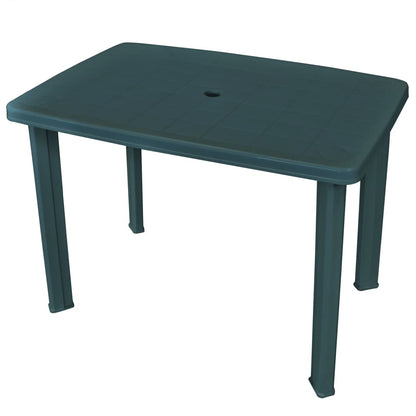 Tavolo da Giardino Verde 101x68x72 cm in Plastica - homemem39