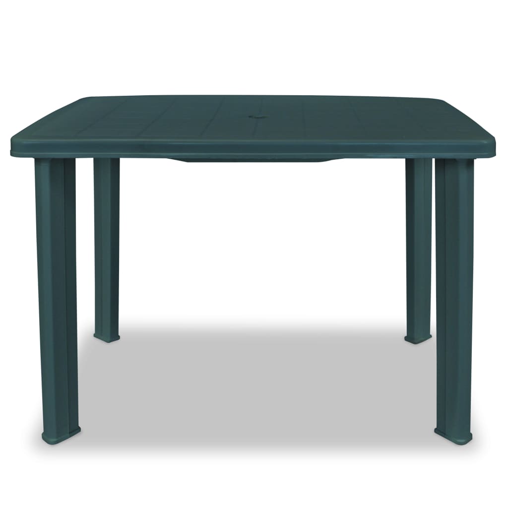 Tavolo da Giardino Verde 101x68x72 cm in Plastica - homemem39