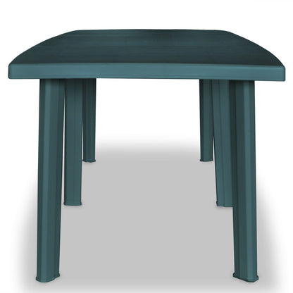 Tavolo da Giardino Verde 210x96x72 cm in Plastica - homemem39