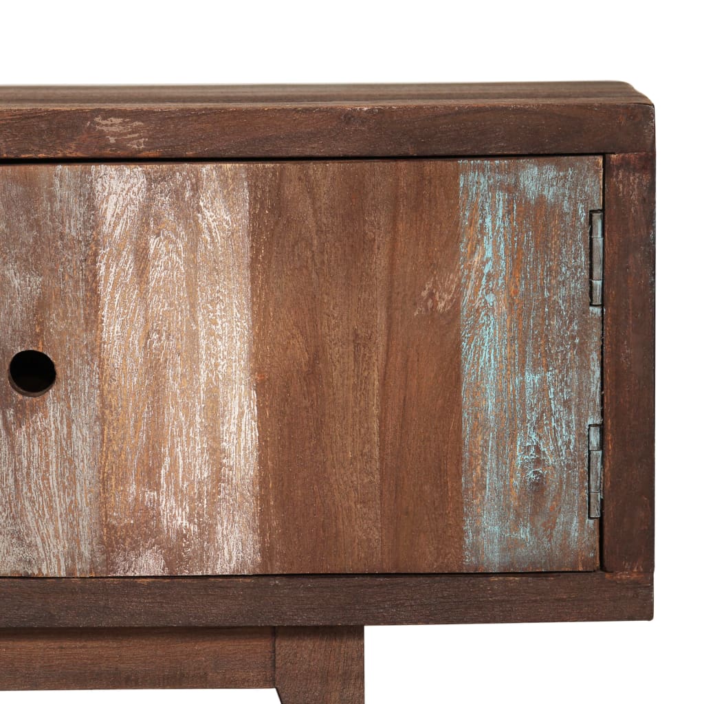 Mobile Porta TV in Legno di Acacia Stile Vintage 118x30x40 cm - homemem39