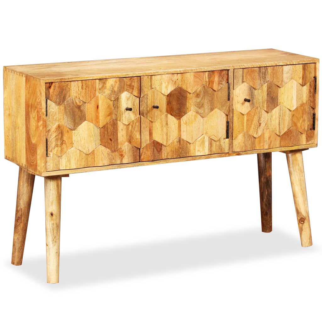 Credenza in Legno Massello di Mango 118x35x75 cm - homemem39