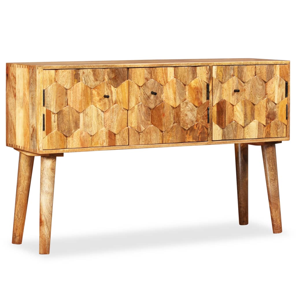 Credenza in Legno Massello di Mango 118x35x75 cm - homemem39