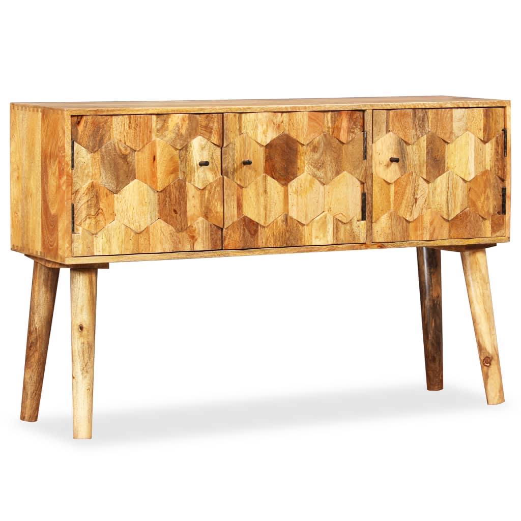 Credenza in Legno Massello di Mango 118x35x75 cm - homemem39