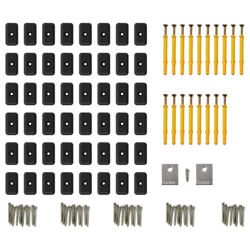 Pavimento per Esterni in WPC con Accessori 30 m² 2,2m Antracite - homemem39