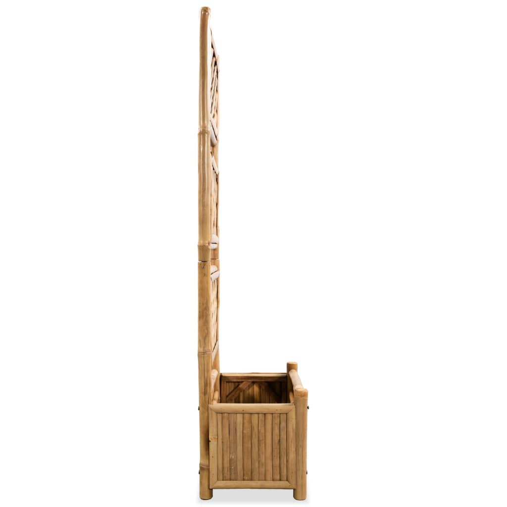 Letto Rialzato da Giardino con Graticcio in Bambù 40 cm - homemem39
