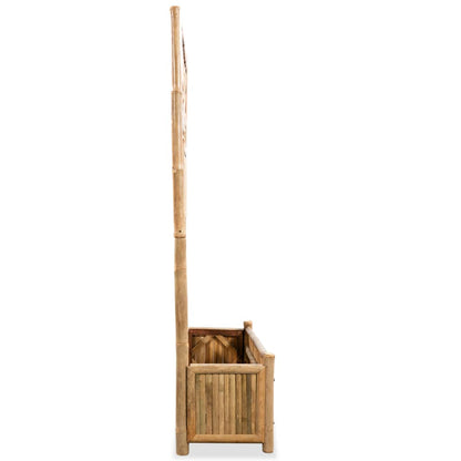 Letto Rialzato da Giardino con Graticcio in Bambù 70 cm - homemem39