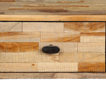 Tavolo Consolle in Legno di Teak Rigenerato 120x30x76 cm - homemem39