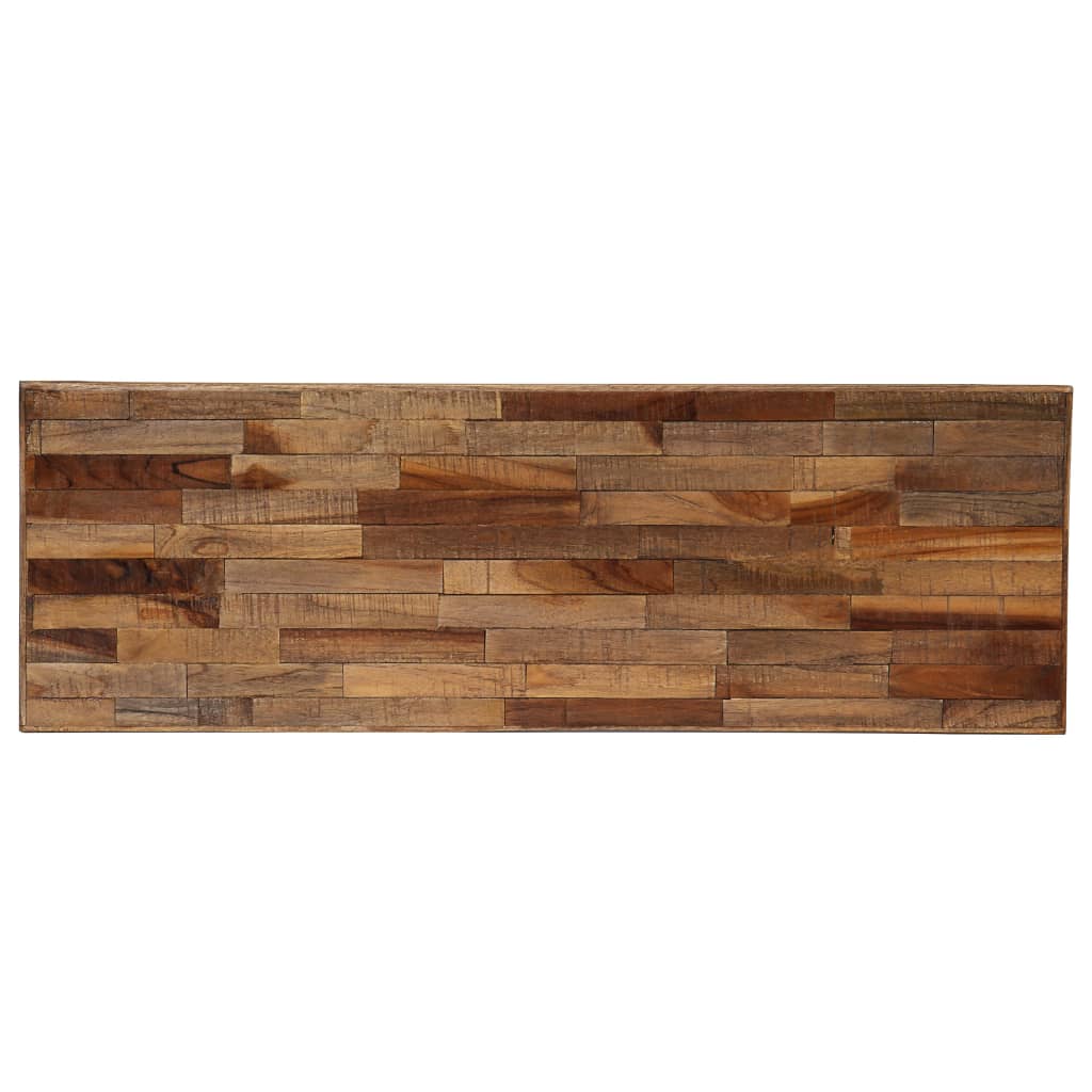 Tavolo Consolle in Legno di Teak Rigenerato 90x30x76 cm - homemem39