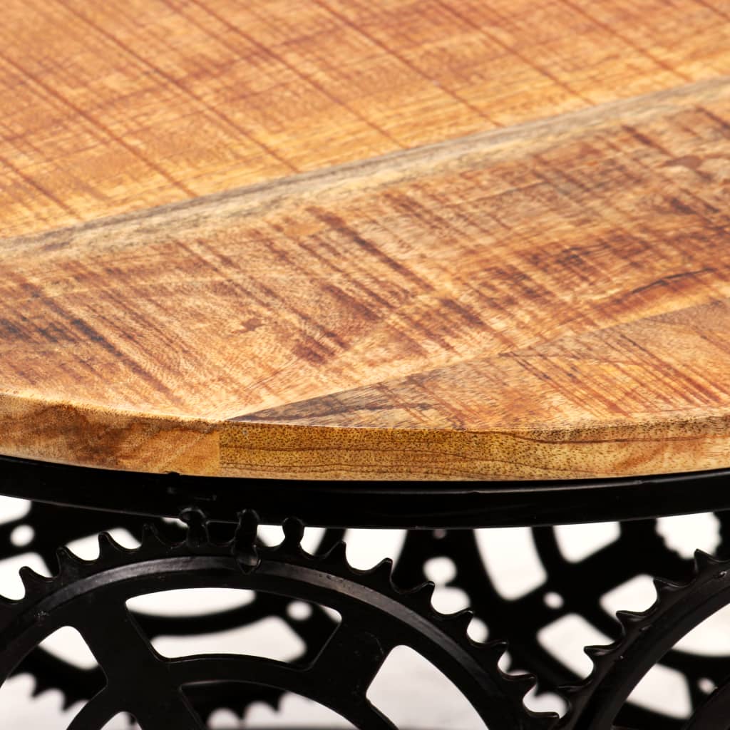 Tavolino da Caffè in Legno Massello di Mango 60x40 cm - homemem39