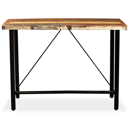 Tavolino da Bar in Legno Massello di Recupero 150x70x107 cm - homemem39