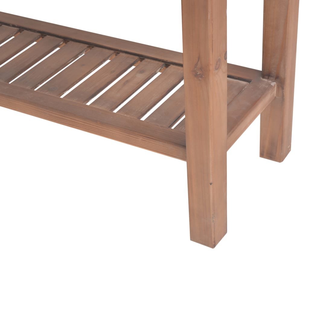 Tavolo Consolle in Legno Massello di Abete 122x35x80 cm - homemem39