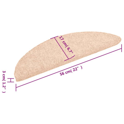 Tappetini Autoadesivi per Scale 15 pz 56x17x3 cm Marrone - homemem39