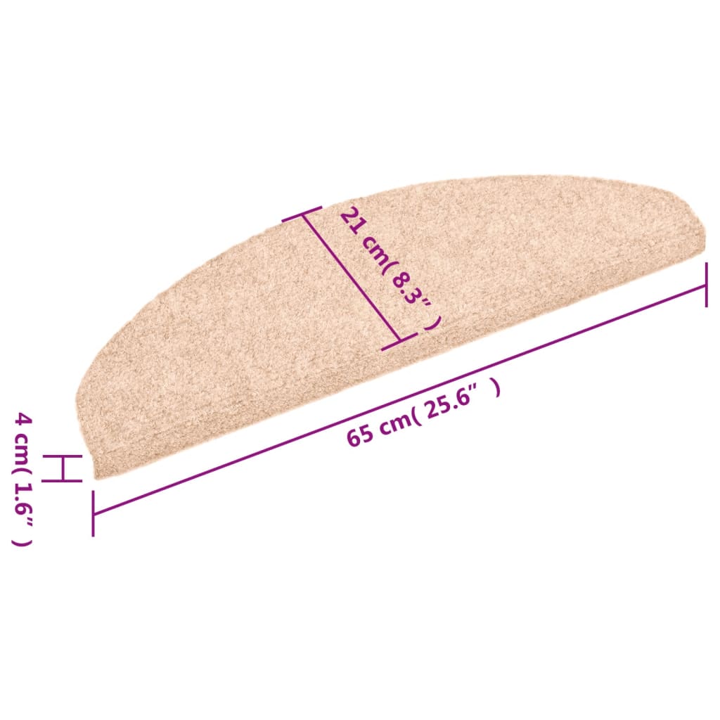 Tappetini Autoadesivi per Scale 15 pz 65x21x4 cm Marrone - homemem39