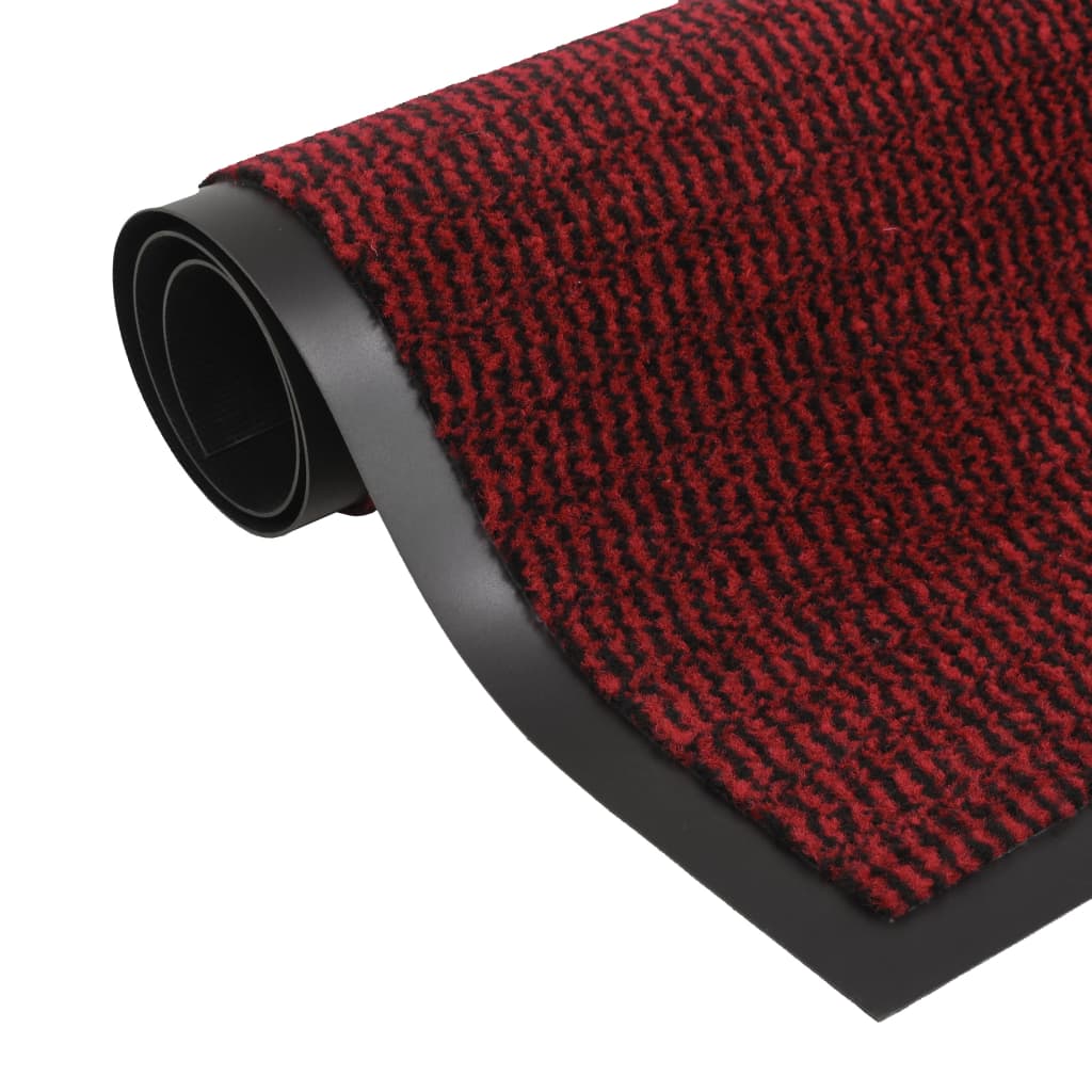 Tappeto Antipolvere Trapuntato Rettangolare 40x60cm Rosso - homemem39