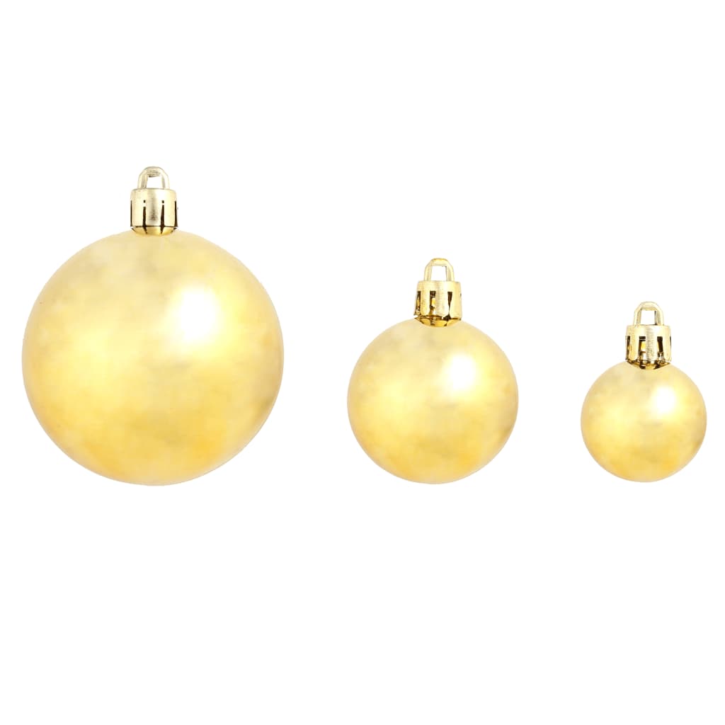 Set Palline di Natale 100 pz 3/4/6 cm Oro - homemem39