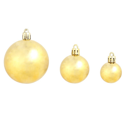 Set Palline di Natale 100 pz 3/4/6 cm Oro - homemem39