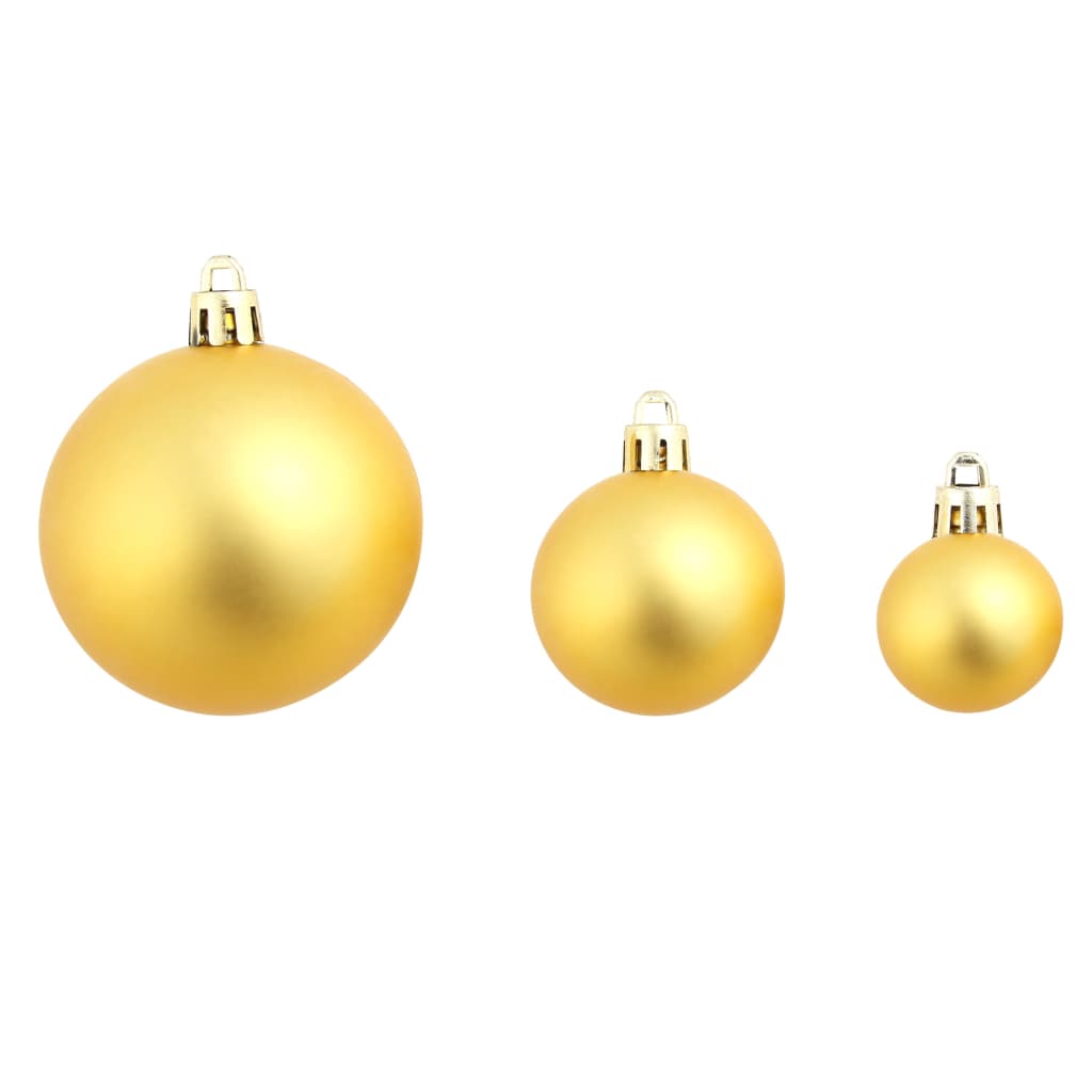 Set Palline di Natale 100 pz 3/4/6 cm Oro - homemem39