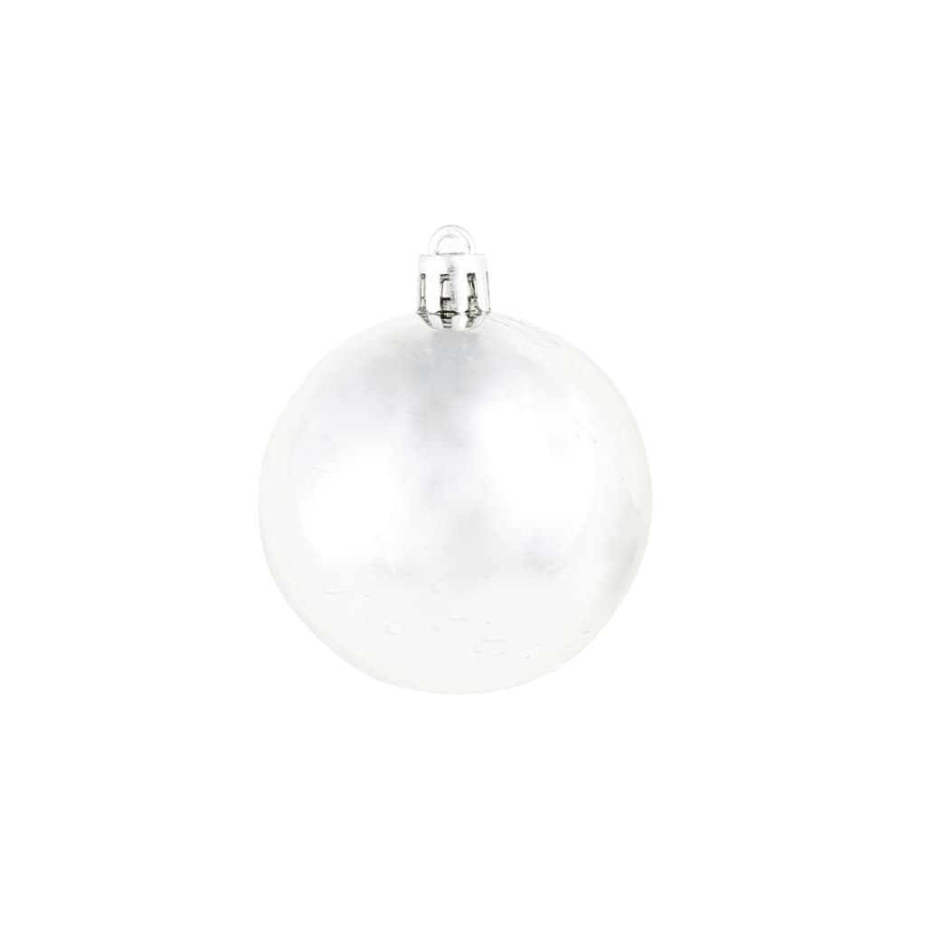 Set Palline di Natale 100 pz 3/4/6 cm Argento - homemem39