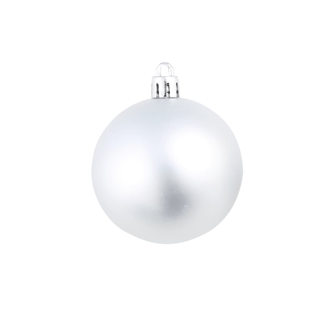 Set Palline di Natale 100 pz 3/4/6 cm Argento - homemem39