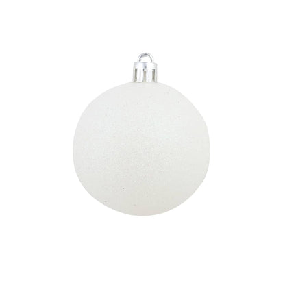 Set Palline di Natale 100 pz 3/4/6 cm Bianco/Grigio - homemem39