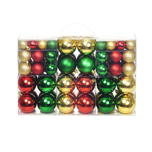 Palline di Natale 100 pz Rosso/Oro/Verde - homemem39