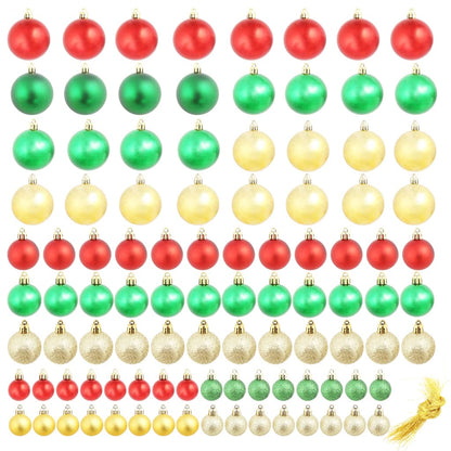 Palline di Natale 100 pz Rosso/Oro/Verde - homemem39