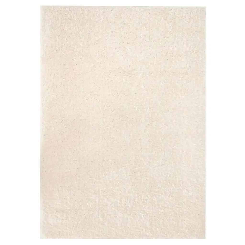 Tappeto Shaggy a Pelo Lungo 120x170 cm Crema - homemem39