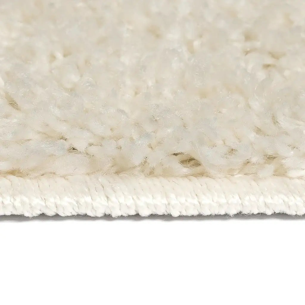 Tappeto Shaggy a Pelo Lungo 120x170 cm Crema - homemem39