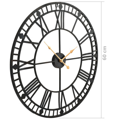 Orologio da Parete Vintage al Quarzo in Metallo 60 cm XXL - homemem39