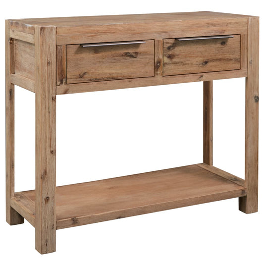 Tavolo Consolle 82x33x73 cm in Legno Massello di Acacia - homemem39