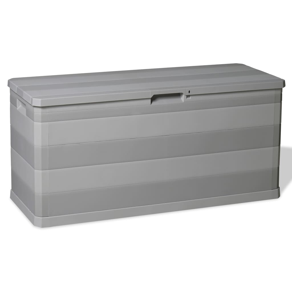 Baule da Giardino Grigio 117x45x56 cm - homemem39