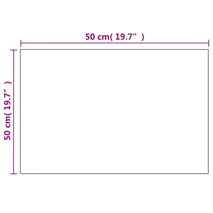 Specchio da Parete Rettangolare 60x40cm in Vetro - homemem39