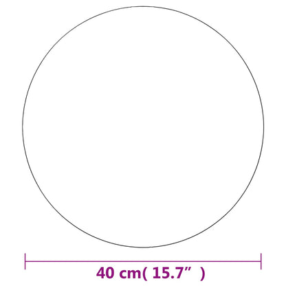 Specchio da Parete 40 cm in Vetro Circolare - homemem39