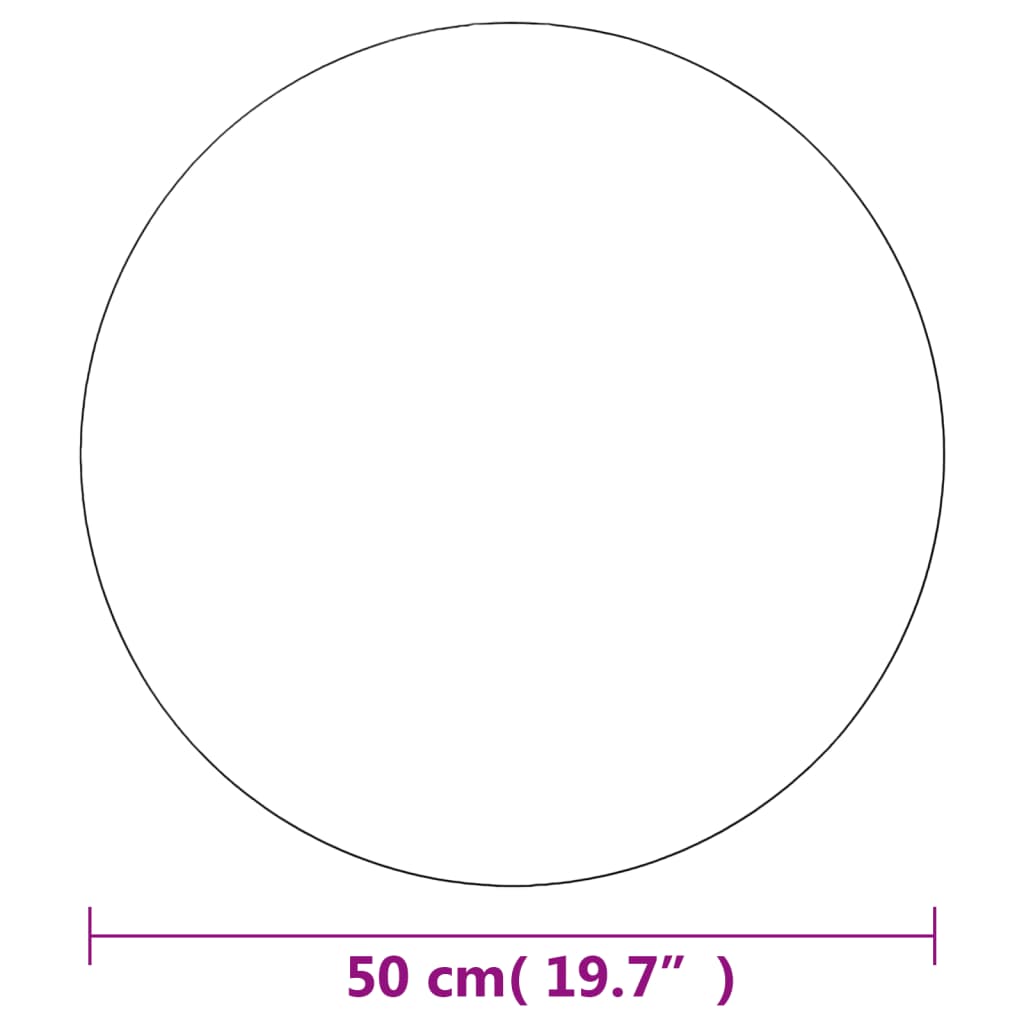 Specchio da Parete 50 cm in Vetro Circolare - homemem39