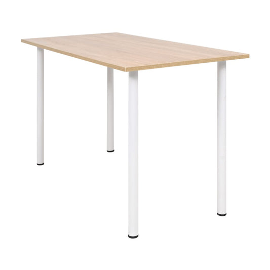 Tavolo da Pranzo 120x60x73 cm Rovere e Bianco - homemem39